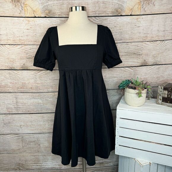 Wild Fable Dresses & Skirts - Wild Fable Women's XS Black Babydoll Dress Short Sleeve A-Line